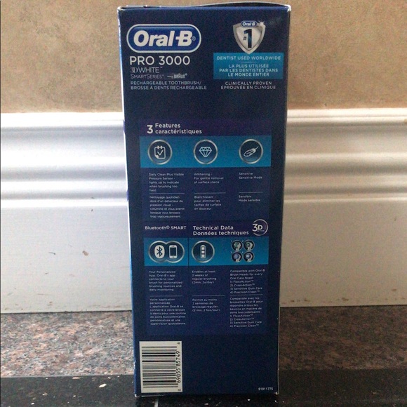 Oral-B PRO 3000 Power Rechargeable Electric Toothbrush w/ Bluetooth Connectivity - Picture 3 of 4